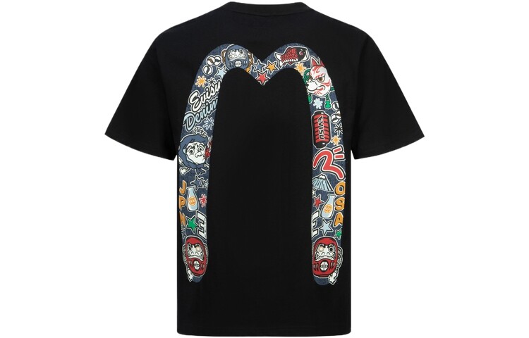 

Футболка мужская черная Evisu, черный