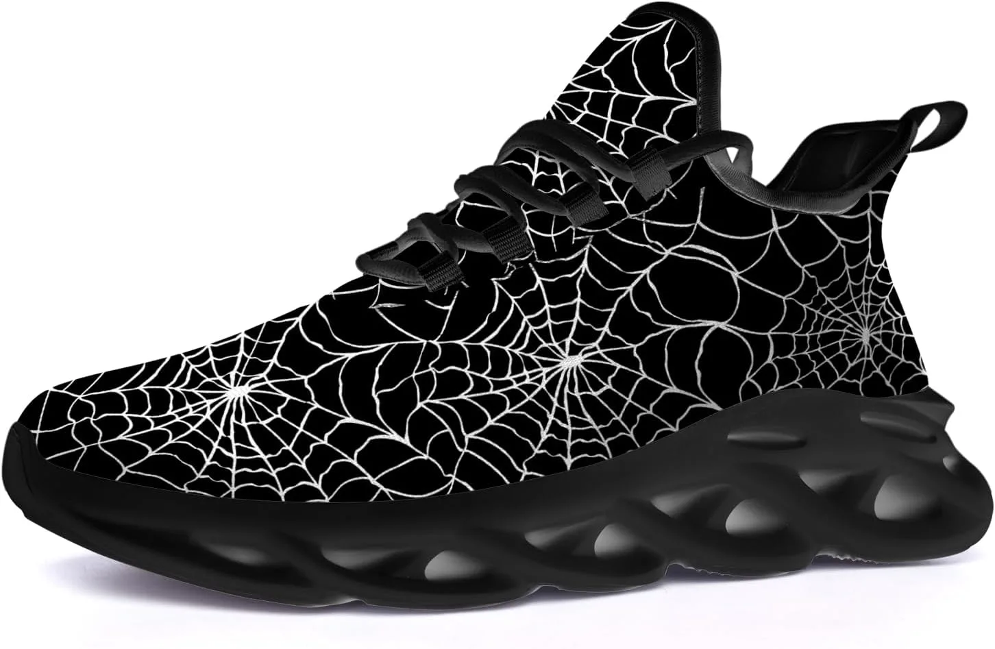 

Кроссовки Ciadoon на Хэллоуин для женщин и мужчин, для бега по дороге, ходьбы и тенниса, дышащие, легкие, подарок для мужчин и женщин, черный