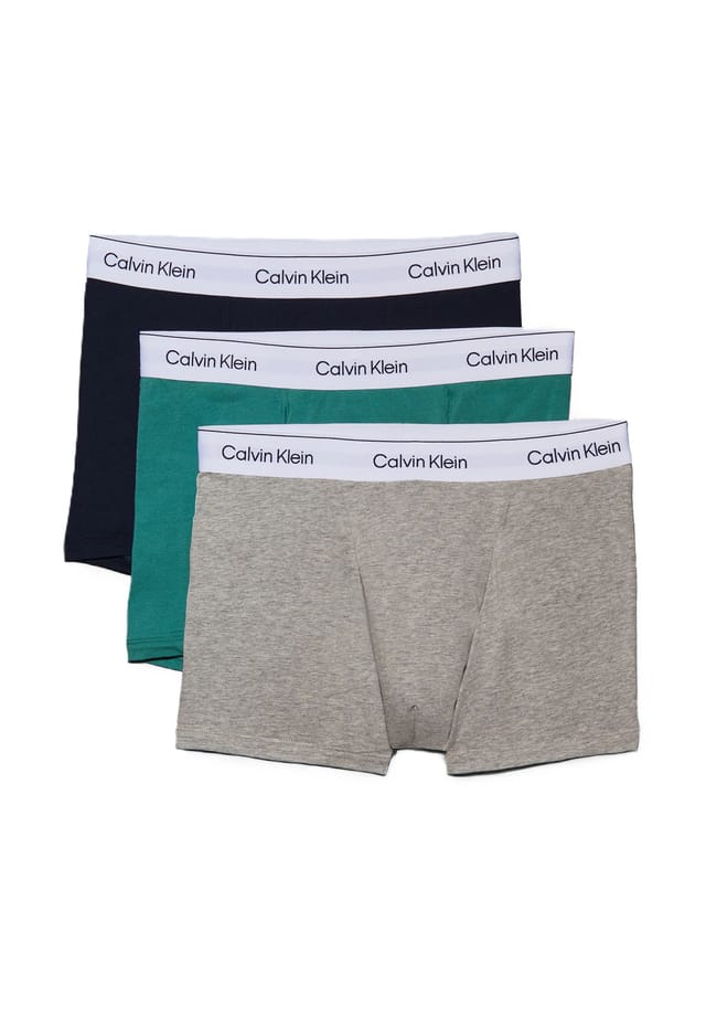 

Штаны 3 шт. в упаковке из хлопка-стрейч Calvin Klein, мультиколор