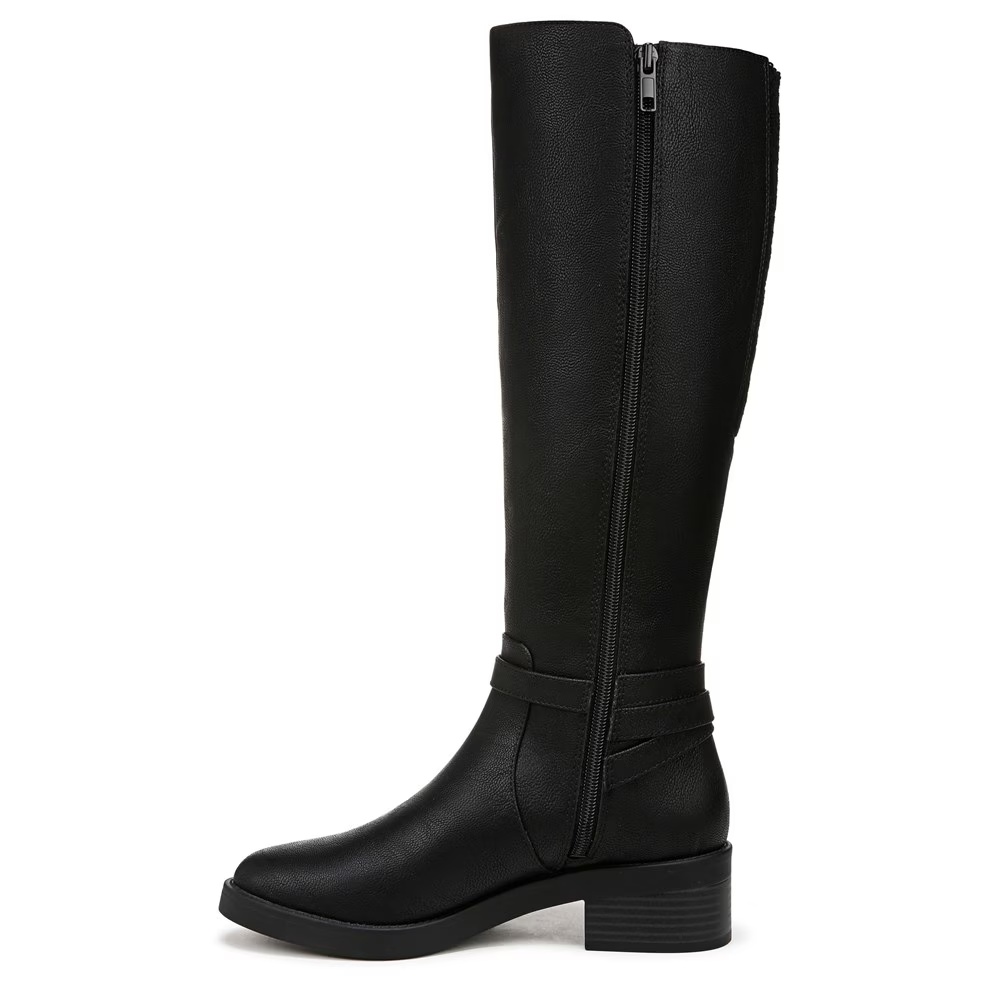 Сапоги до колена на широкую икру Berkley Lifestride, black faux leather — фото 4