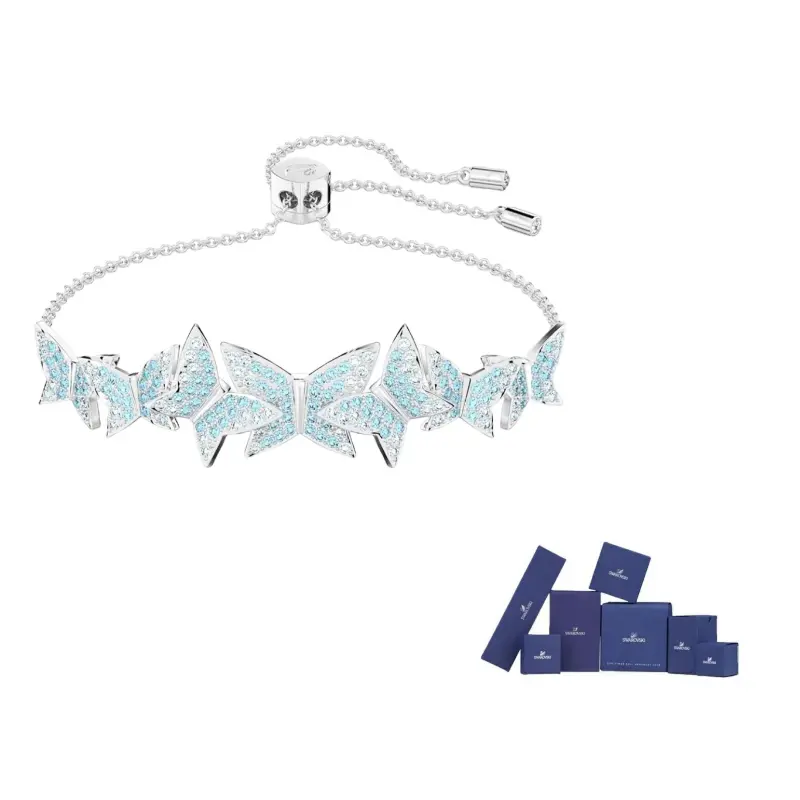 

Swarovski Лилия Родированное браслет Женский синий