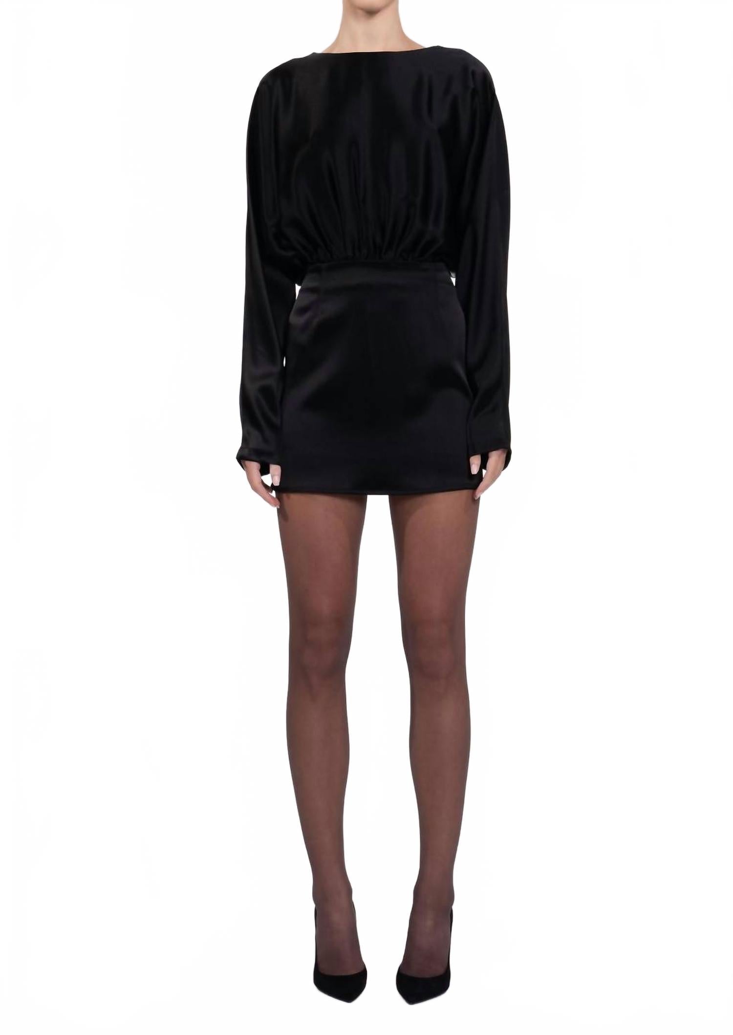 

Элегантное черное мини-платье Anne NONCHALANTLABEL