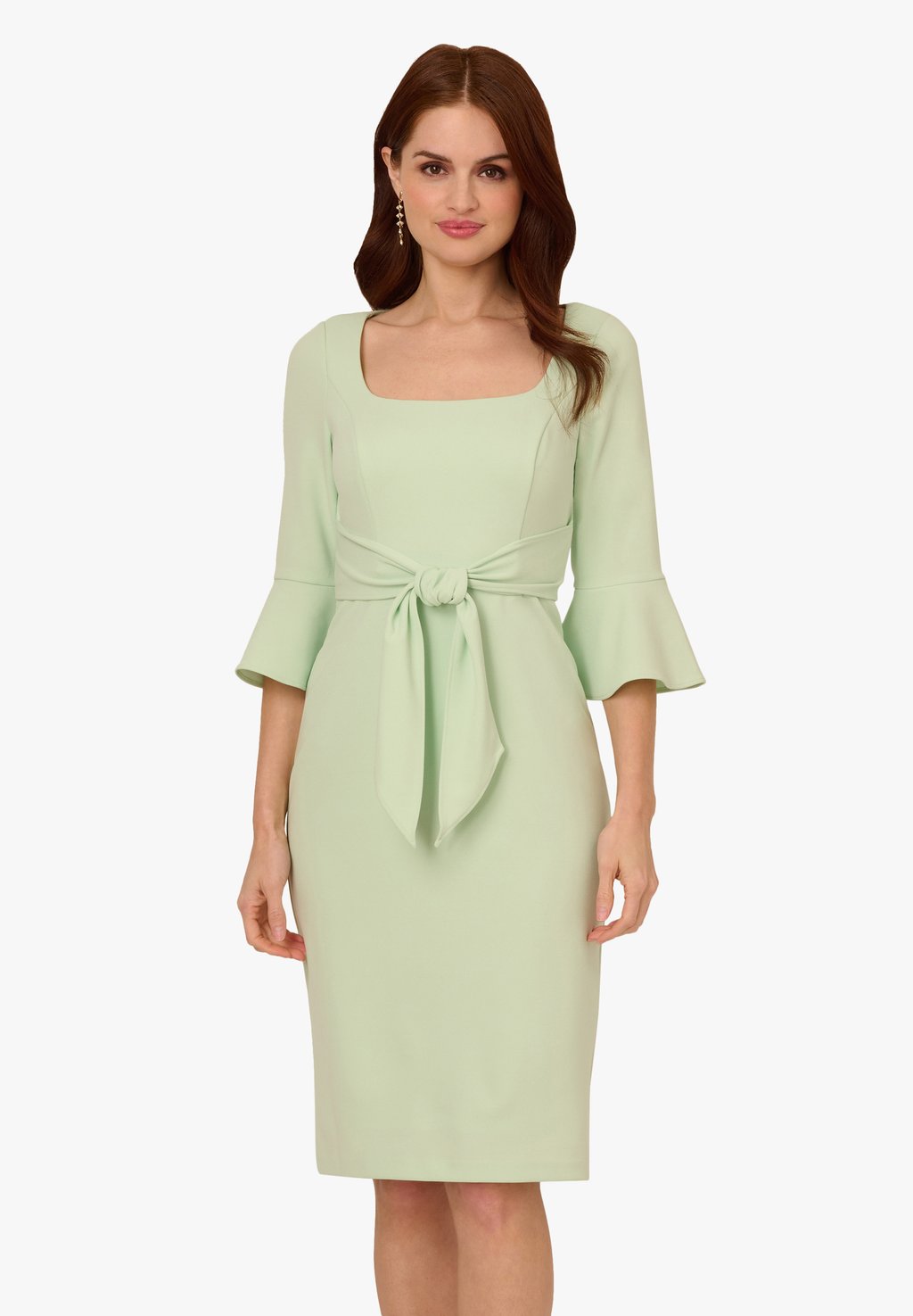 

Платье-футляр BELL SLEEVE TIE FRONT Adrianna Papell, мята