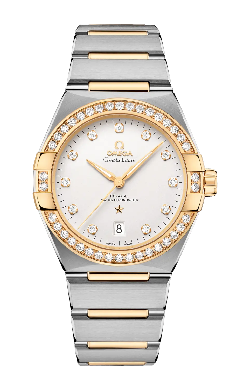 

Часы Omega Constellation co‑axial master chronometer из стали и желтого золота 39 мм