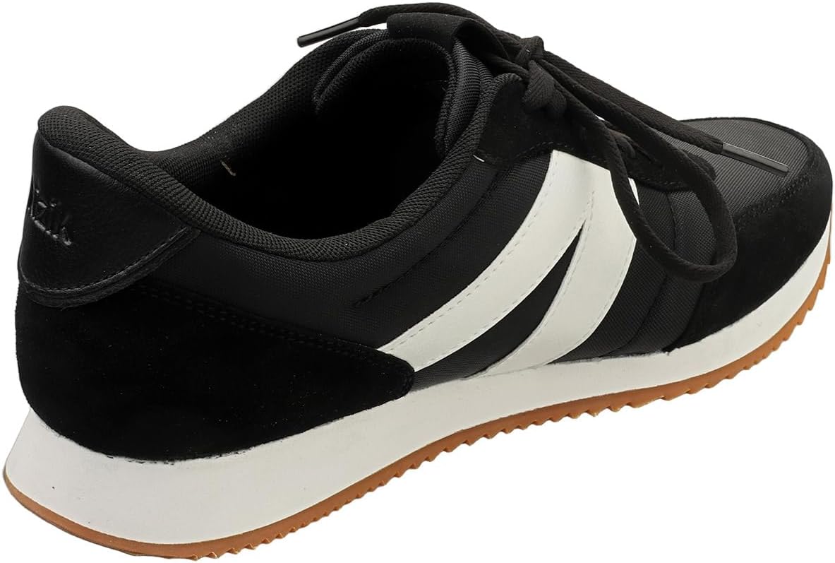 Кроссовки Kizik Slip On: Milan - удобные, ретро из нейлона и замши, мужские и женские прогулочные туфли с поддержкой свода стопы, удобство без использования рук, для ношения весь день, белый/черный — фото 2