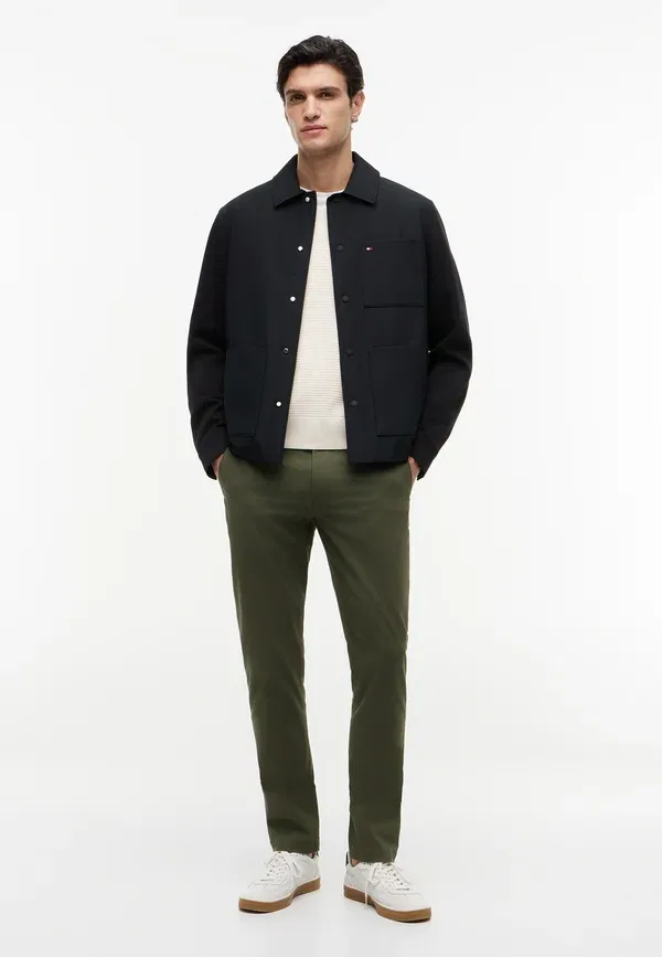 Куртка Tommy Hilfiger Ess mix media chore jacket summer jacket, черный — фото 2