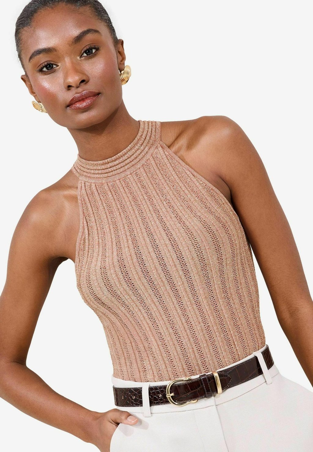 

Топ SPARKLE HALTER NECK Lipsy, розовый