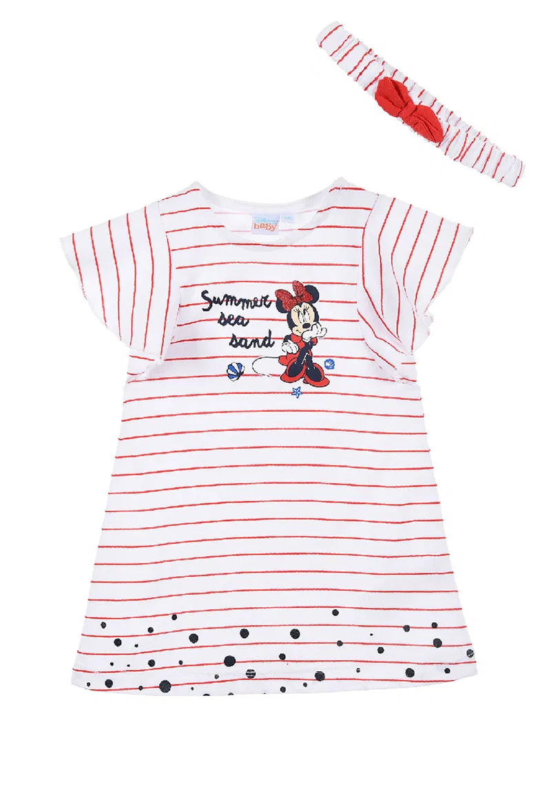 Комбинезон с повязкой на голову Disney Minnie Mouse, красный — фото 2