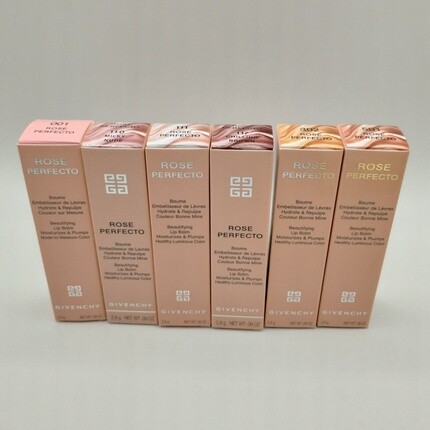 

GIVENCHYLadies Rose Perfecto Beautifying бальзам для губ 0,09 унции # 110 Milky Nude Makeup 2,8 г