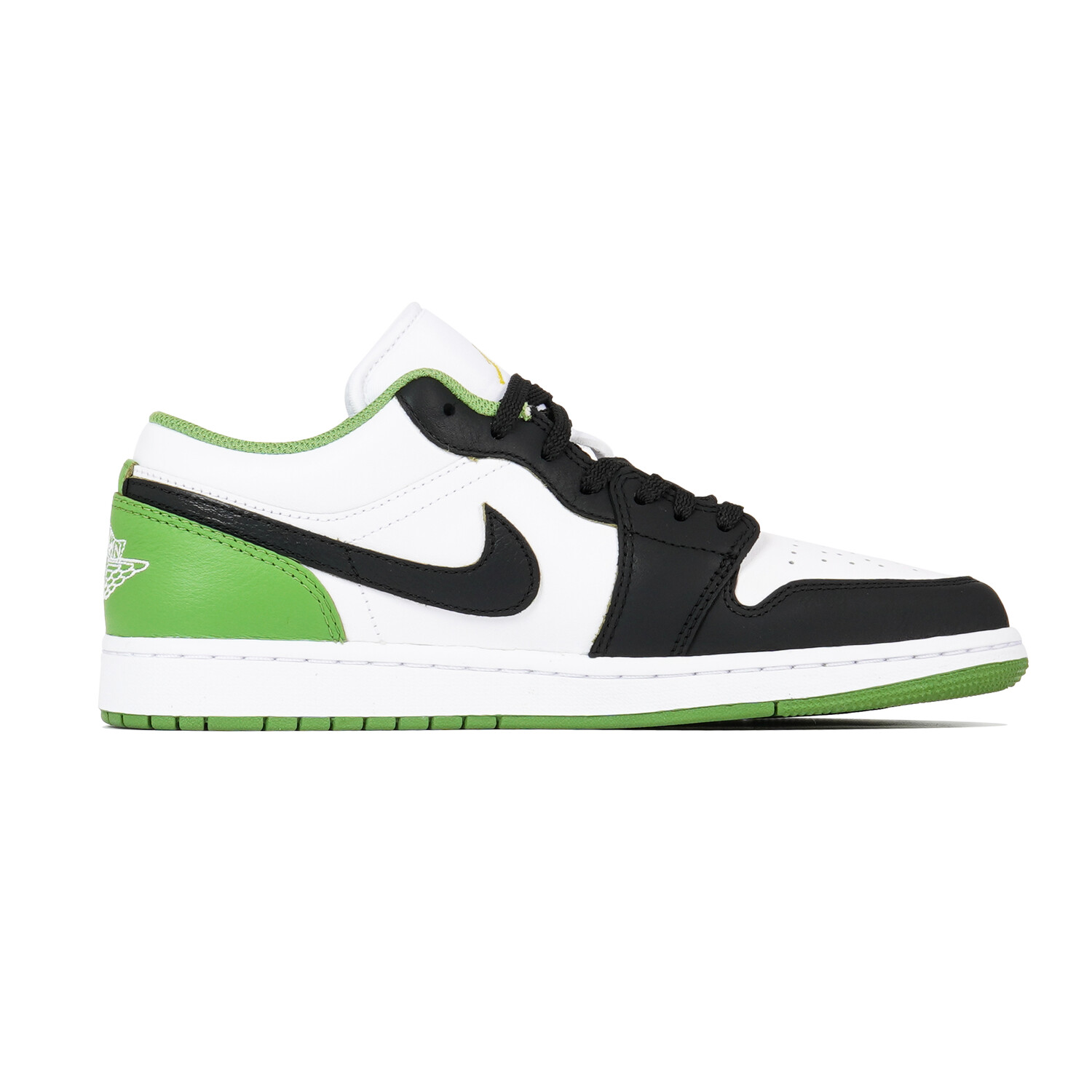 Кроссовки Air Jordan 1 Vintage Basketball Shoes Men Low-top White/Green/Black, зеленый — фото 3