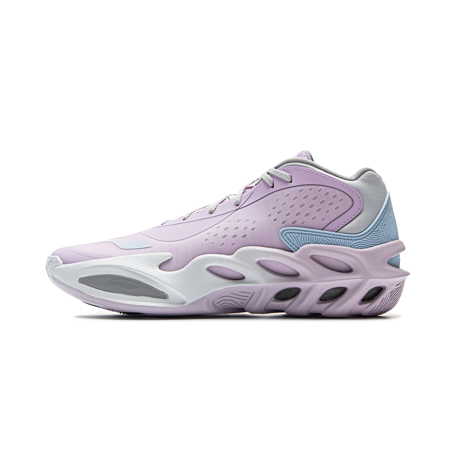 

LINING Баскетбольные кроссовки XinSheng Cushioning Rebound Mid Top, мужские, светло-фиолетовые