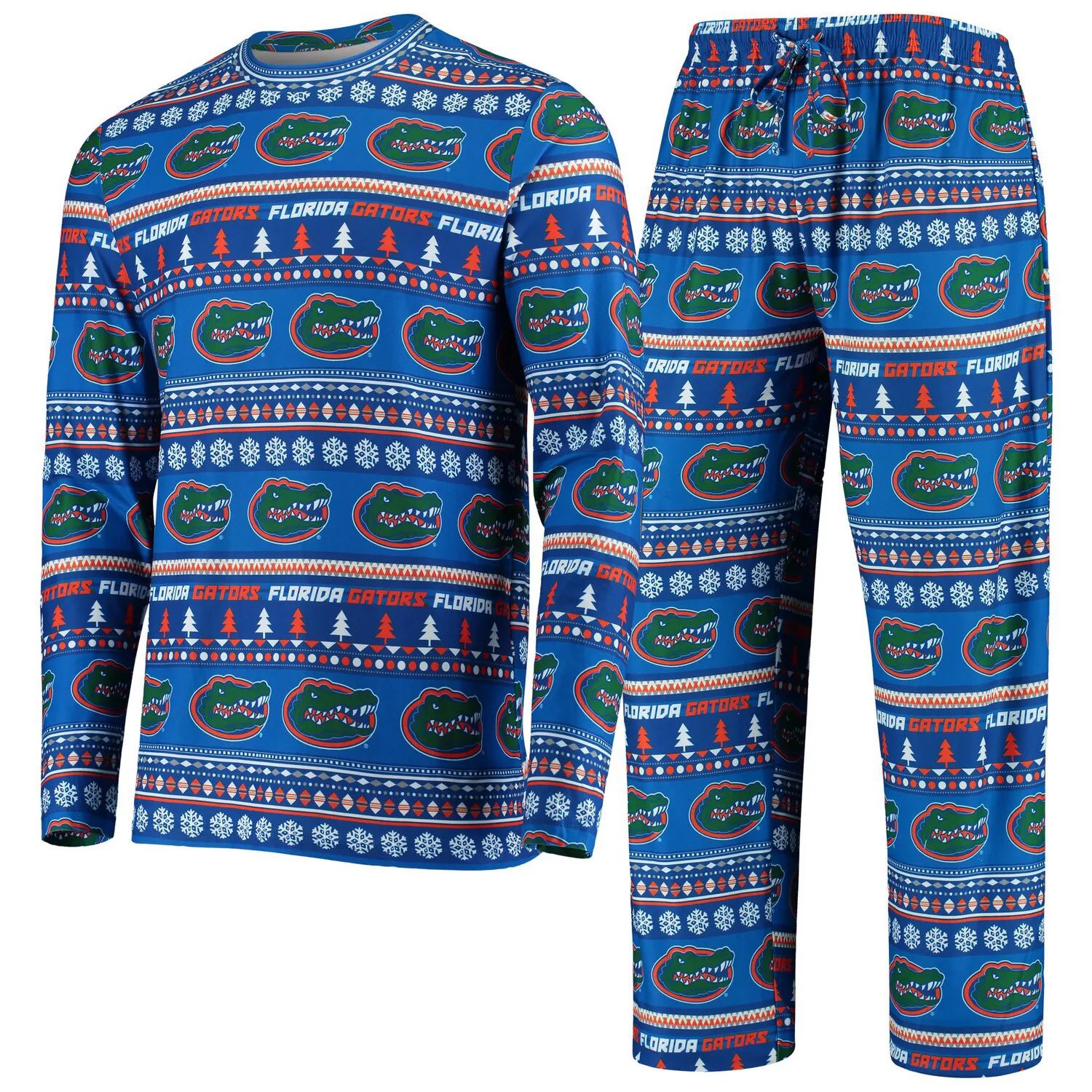 

Мужской комплект из топа и брюк с длинными рукавами Concepts Sport Royal Florida Gators Ugly