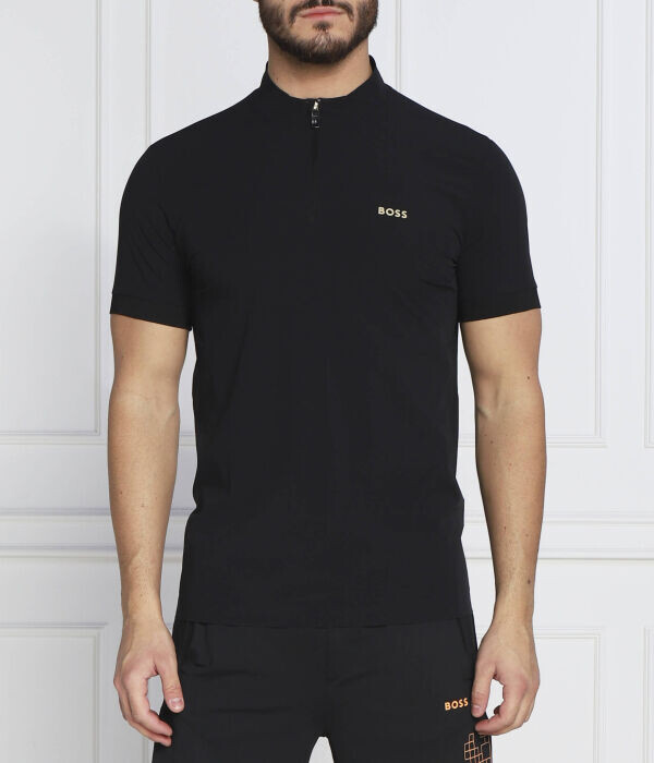 

Поло Boss Green Pariq Slim Fit, черный