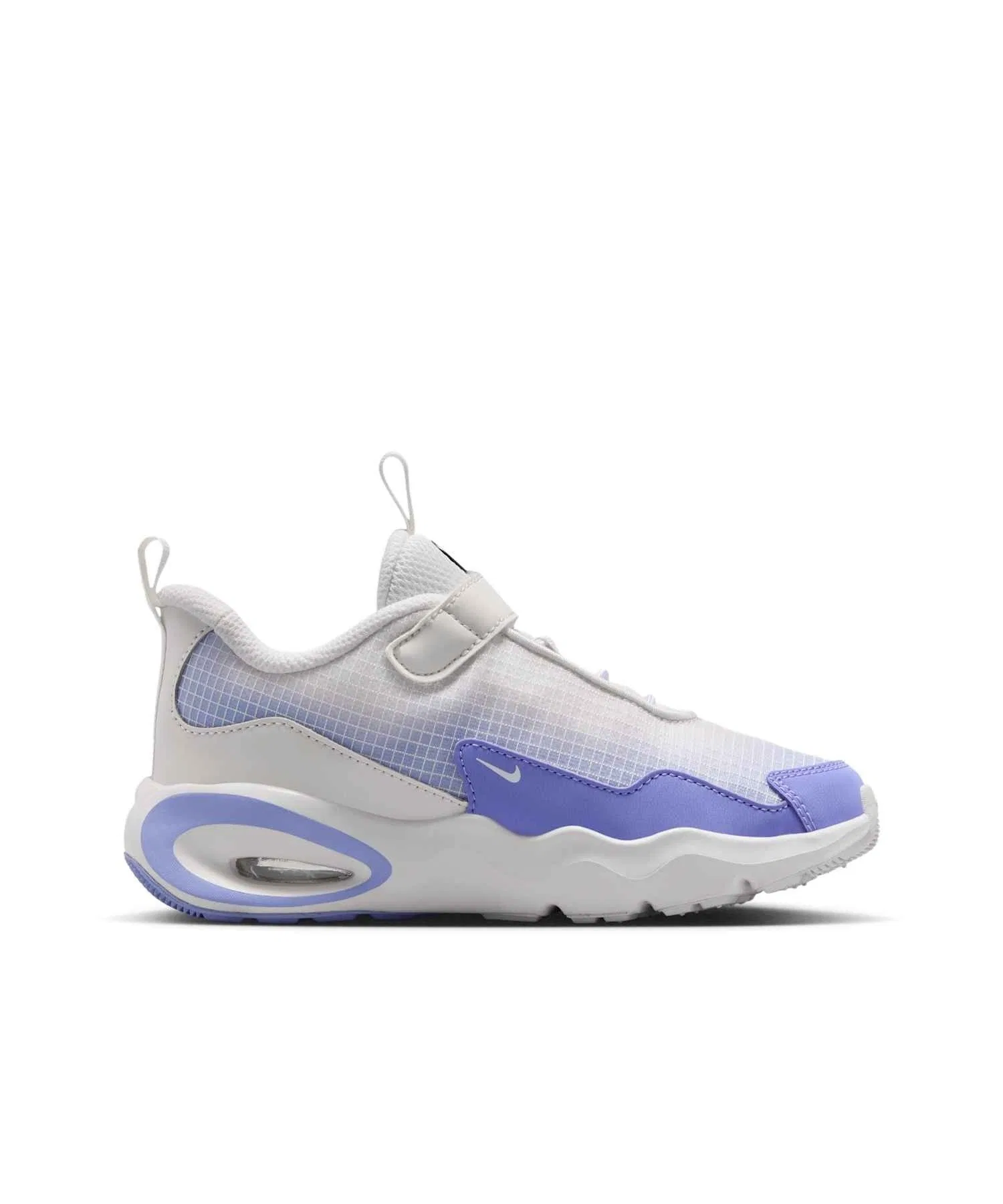 Детские кроссовки Nike Air Max Nova с сеткой и липучками серо-серебристые — фото 3