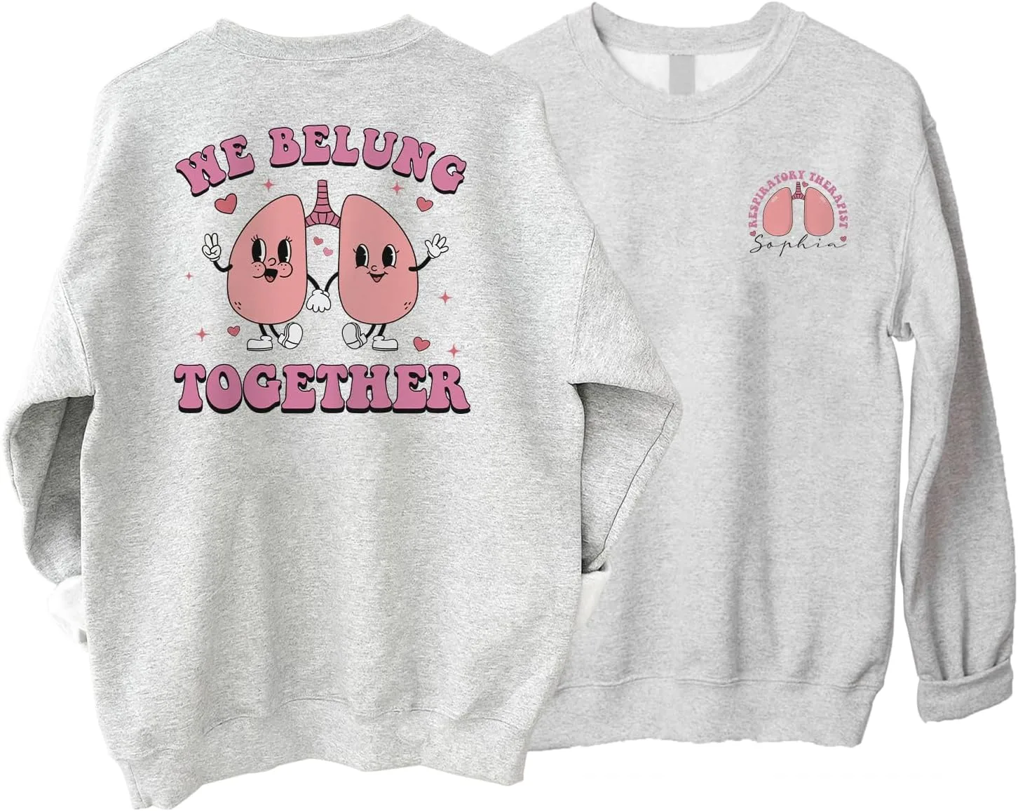 

Свитшот для респираторного терапевта на День святого Валентина OLEKMOON