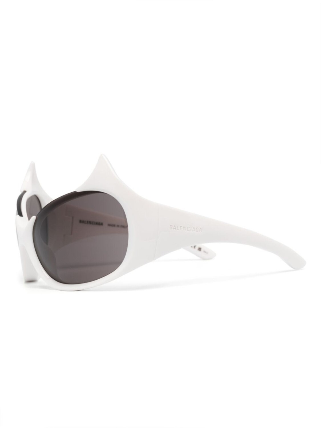 Balenciaga Eyewear солнцезащитные очки Gotham в оправе 'кошачий глаз', белый — фото 2