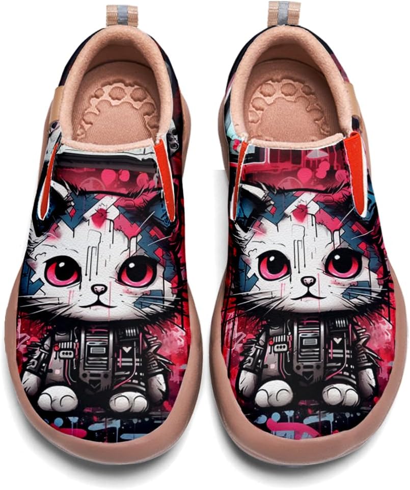 

Мужские повседневные лоферы с животным принтом, легкие кеды-слипоны для прогулок и путешествий, механический стиль Onehorse, Mechanical Organisms - N10