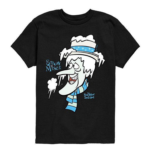

Футболка с принтом Snow Miser для мальчиков 8-20 лет Licensed Character, Black