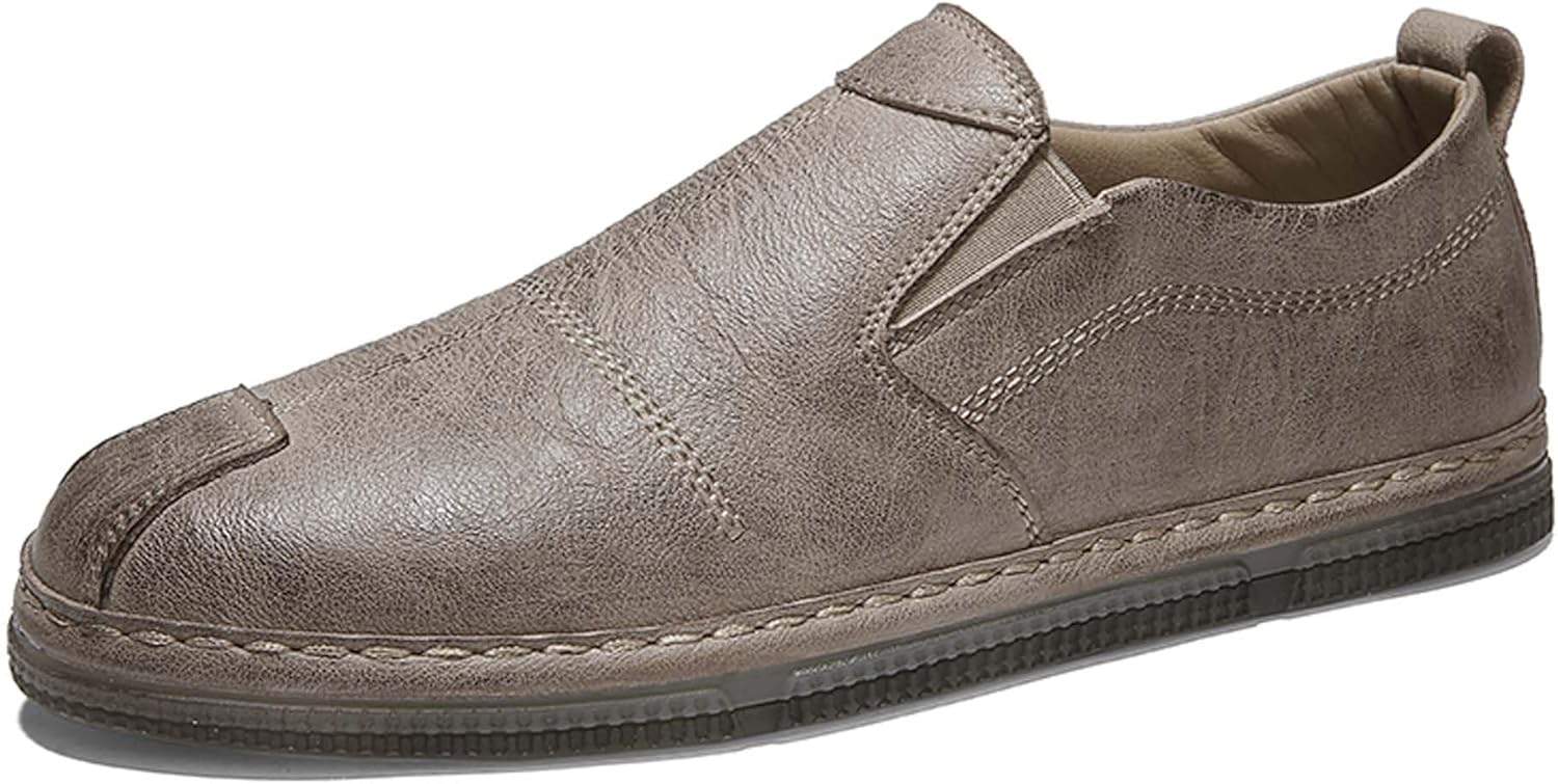 

Мужские лоферы, модные ретро, повседневные, для офиса и работы, кожаные, легкие, удобные, дышащие Generic, коричневый