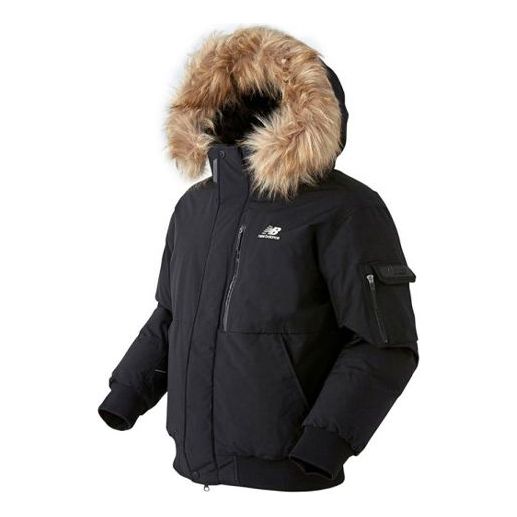 

Куртка New Balance Hooded Down Jacket 'Black Brown', черный