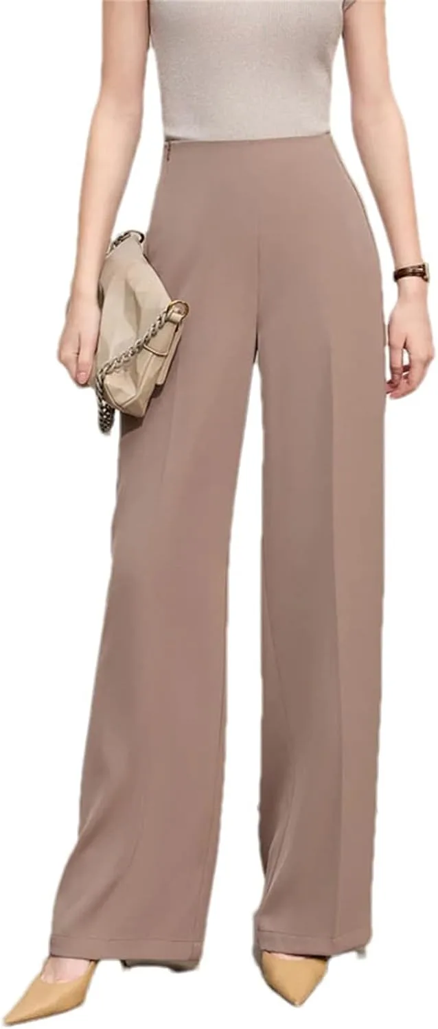 

Женские летние широкие брюки с боковой молнией