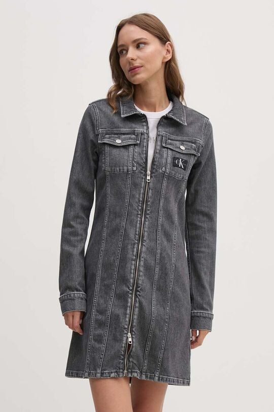 

Джинсовое платье Calvin Klein Jeans, серый