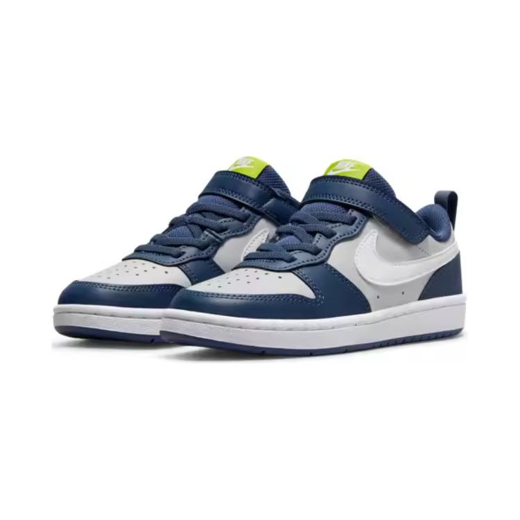 Кроссовки для скейтбординга Nike Court Borough противоскользящие износостойкие низкие детские голубые серые дошкольные — фото 3