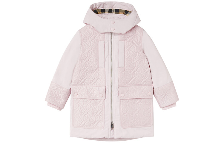

Детские пуховики/жилеты Burberry, розовый