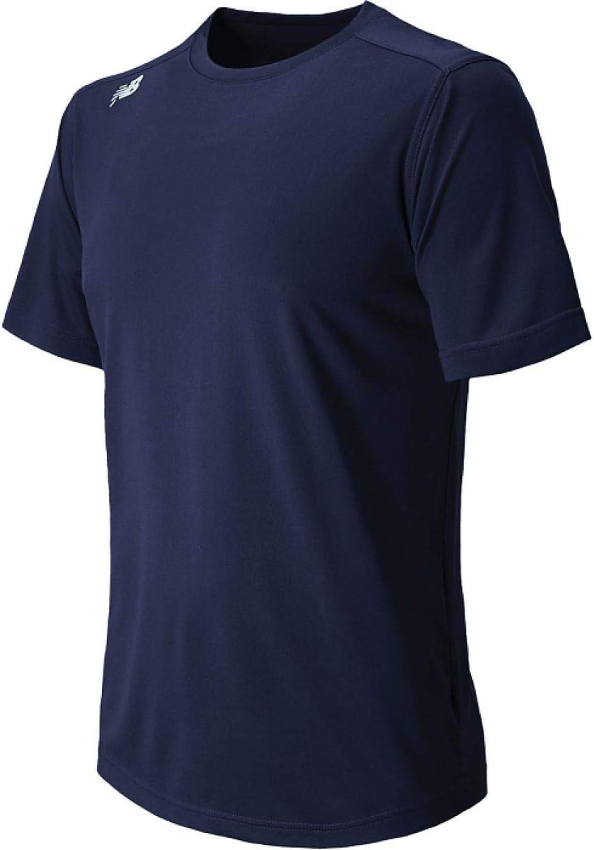 

Мужская бейсбольная футболка New Balance Tech с коротким рукавом, Team Navy, Синий, Мужская бейсбольная футболка New Balance Tech с коротким рукавом, Team Navy