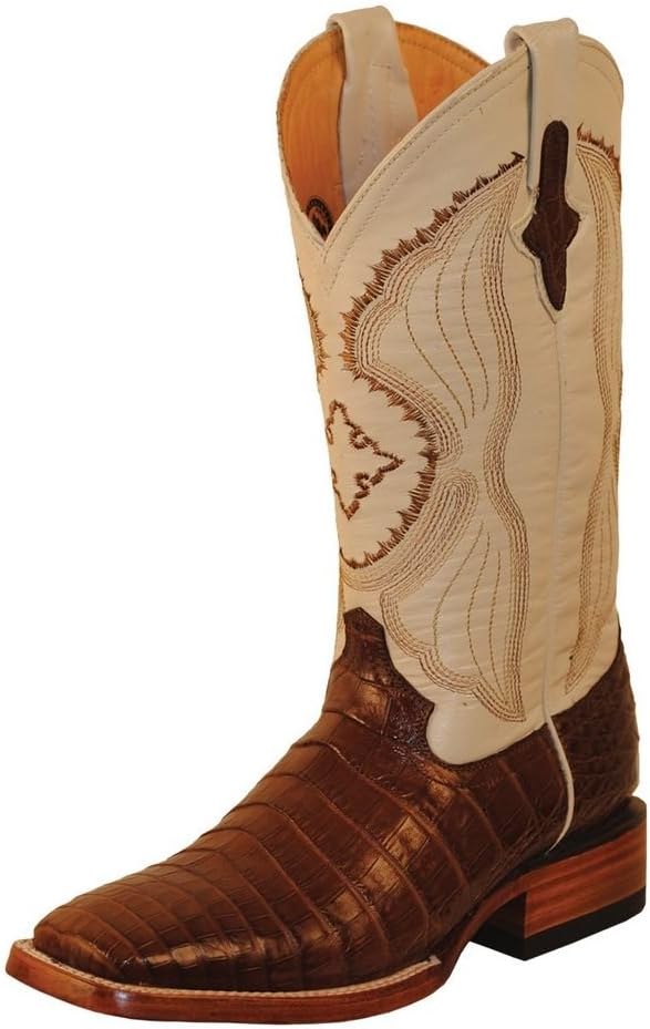 

Мужские ботинки Ferrini Italia Dakota Belly с вышивкой, квадратный носок, деловые, средняя голень - коричневые