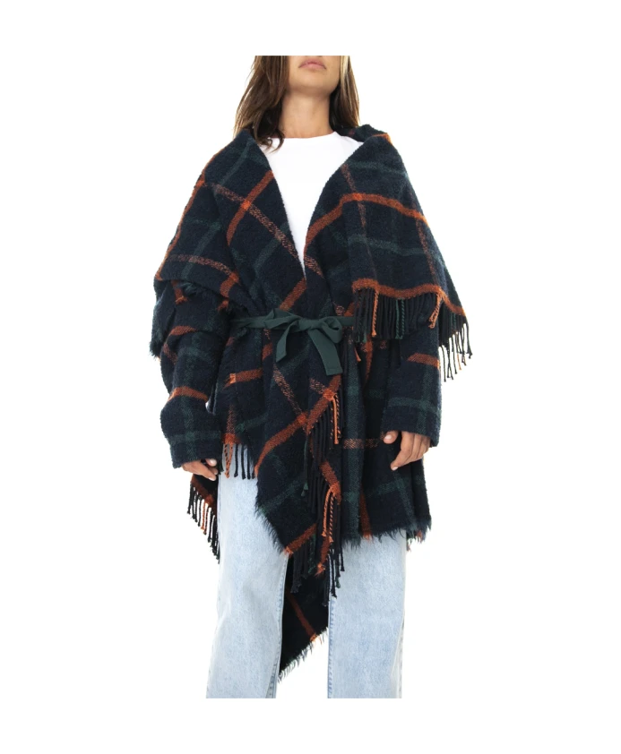 

Яркое пальто-пончо для осени/зимы Alessia Santi, мультиколор