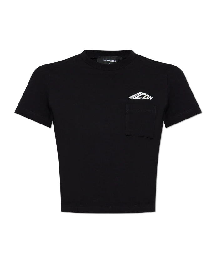 

Футболка с логотипом Dsquared2, черный
