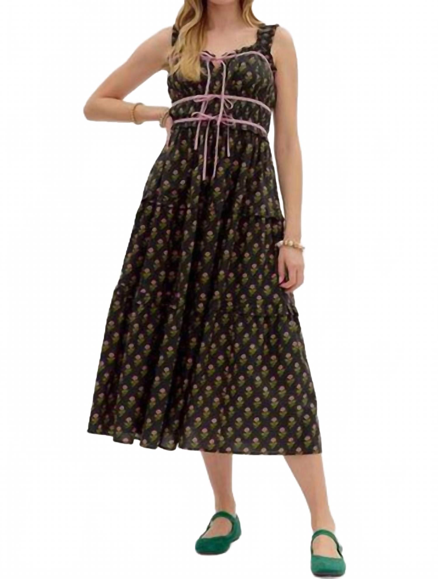 

Платье Night Pickin' с цветочным принтом в черном цвете Entro, черный