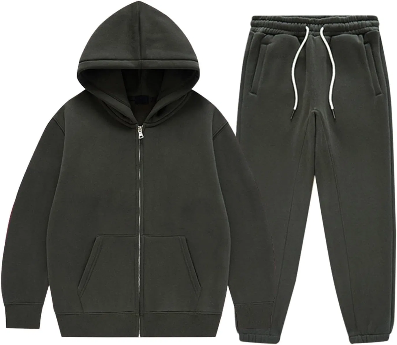 Детский спортивный костюм из 2 предметов, хлопковый, Dark Gray