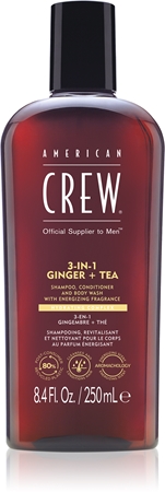 

Шампунь 3в1 American Crew 3 in 1 Ginger + Tea, 250 ml
