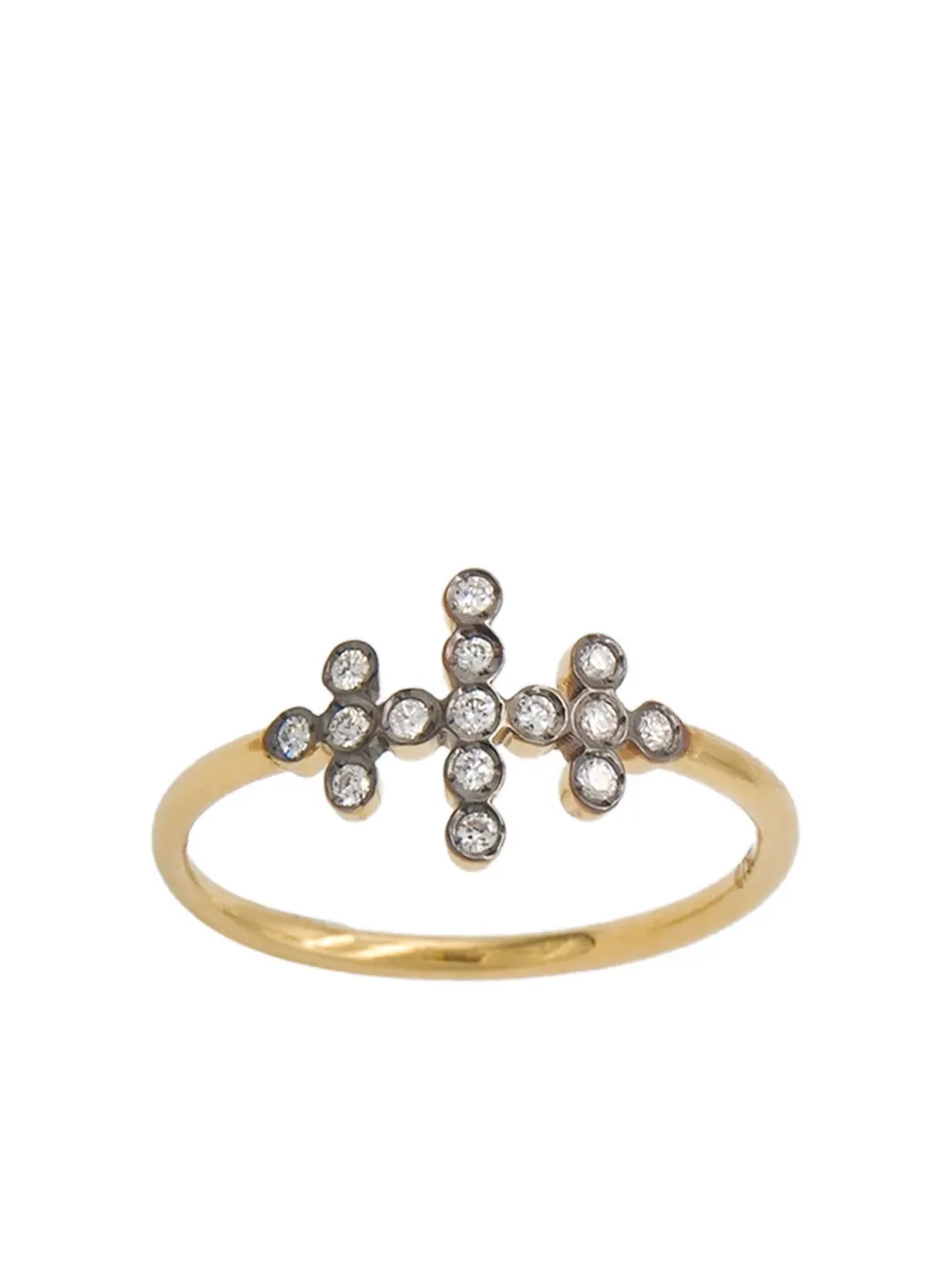 

Кольцо с бриллиантом из 18-каратного желтого золота Yannis Sergakis, золотой