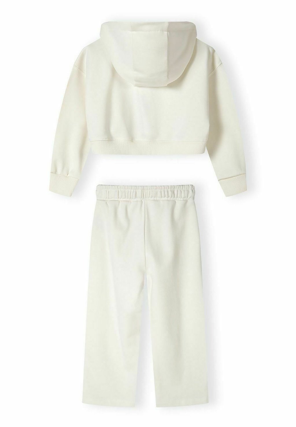 Толстовка на молнии CROPPED ZIP THROUGH AND WIDE LEG SET MINOTI, слоновая кость — фото 3