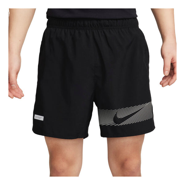 

Шорты challenger flash dri fit 13 см короткие шорты на подкладке для бега азиатские размеры Nike, черный