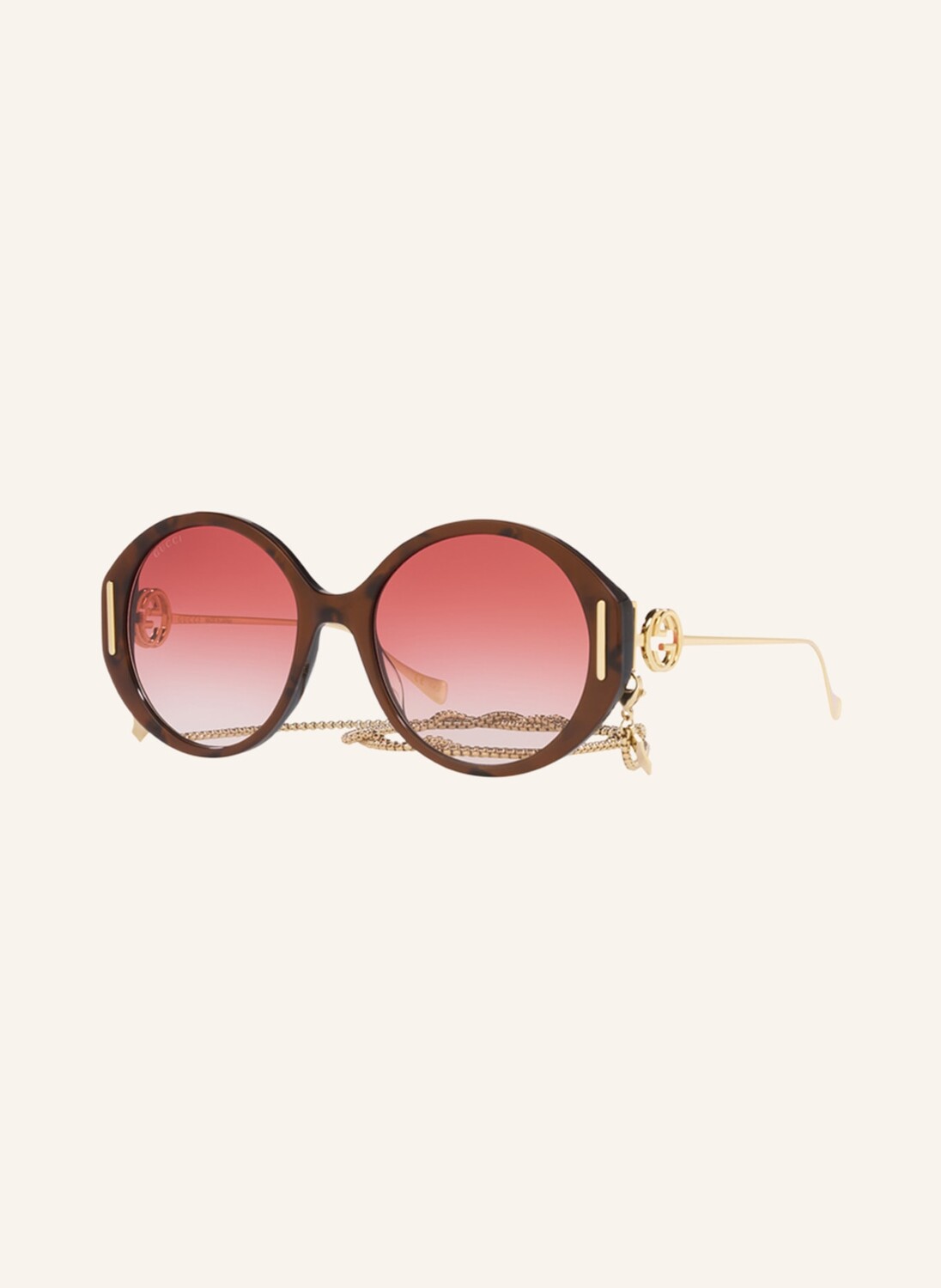 

Солнцезащитные очки gg1202s GUCCI, цвет 1800U1 - HAVANA/ROT VERLAUF