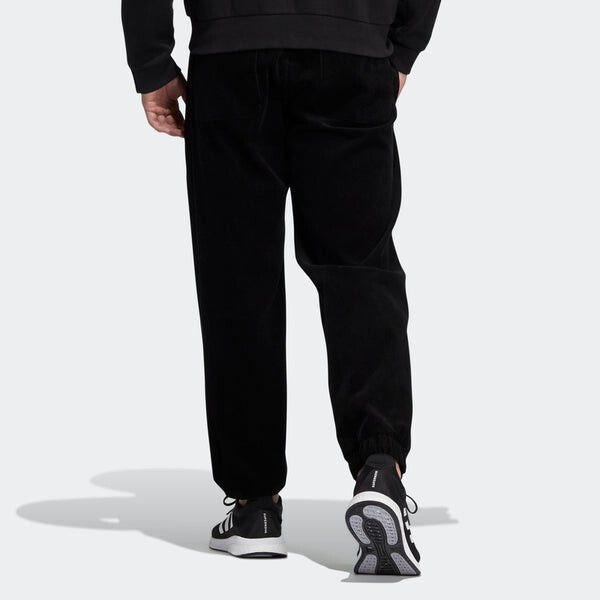 Спортивные штаны Men's adidas Embroidered Logo Corduroy Bundle Feet Sports Pants/Trousers/Joggers Black, мультиколор — фото 3
