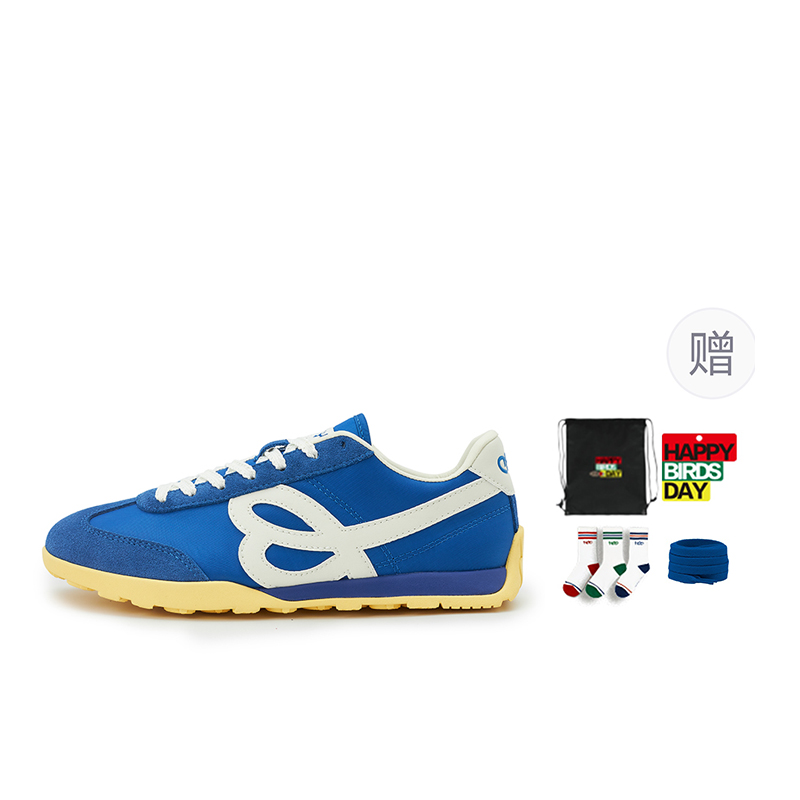 

HBD Vintage Trendy Cortez Shoes с амортизацией, противоскользящие, износостойкие, дышащие, легкие HAPPY BIRDS DAY, vivid синий (gift included)