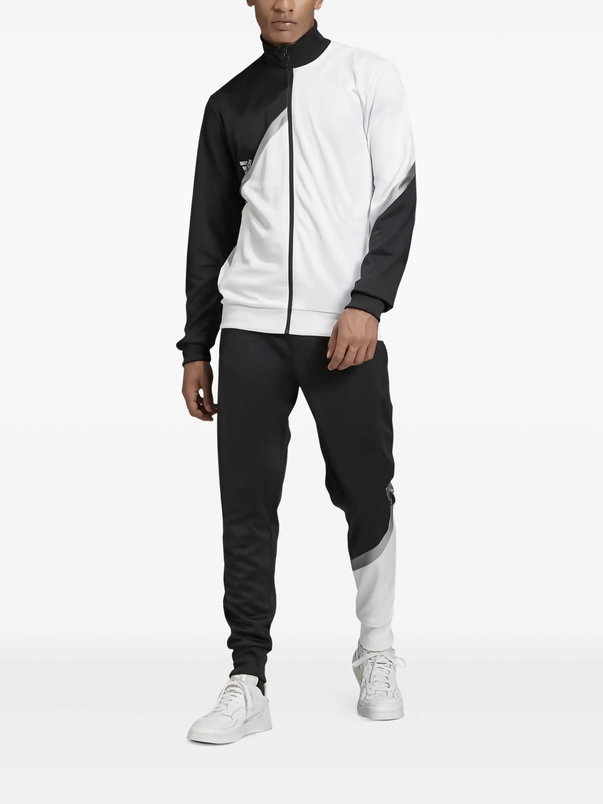 Спортивная куртка со вставками Adidas, белый — фото 2