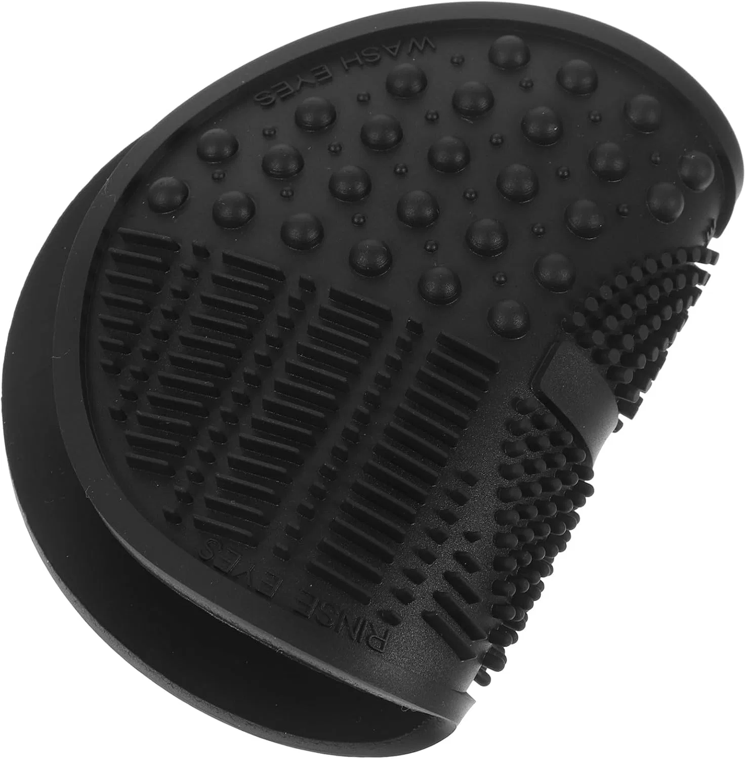 Силиконовый коврик для очистки кистей Hohopeti, черный, 16.8x10.8x0.8 см
