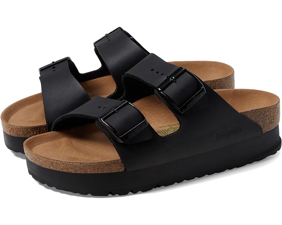 

Сандалии Birkenstock Papillio by Birkenstock Arizona Platform Sandal - Vegan, черный