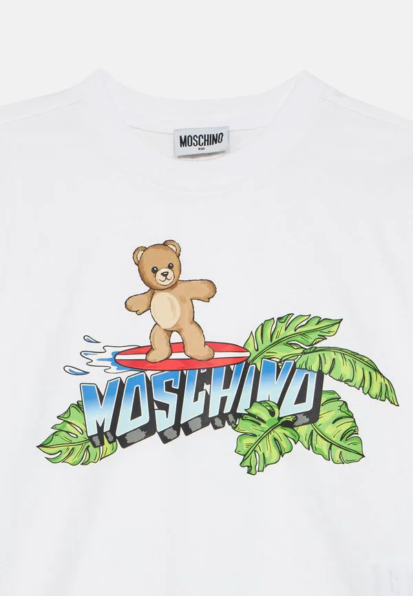 Футболка унисекс с принтом Moschino, Bianco Ottico — фото 3