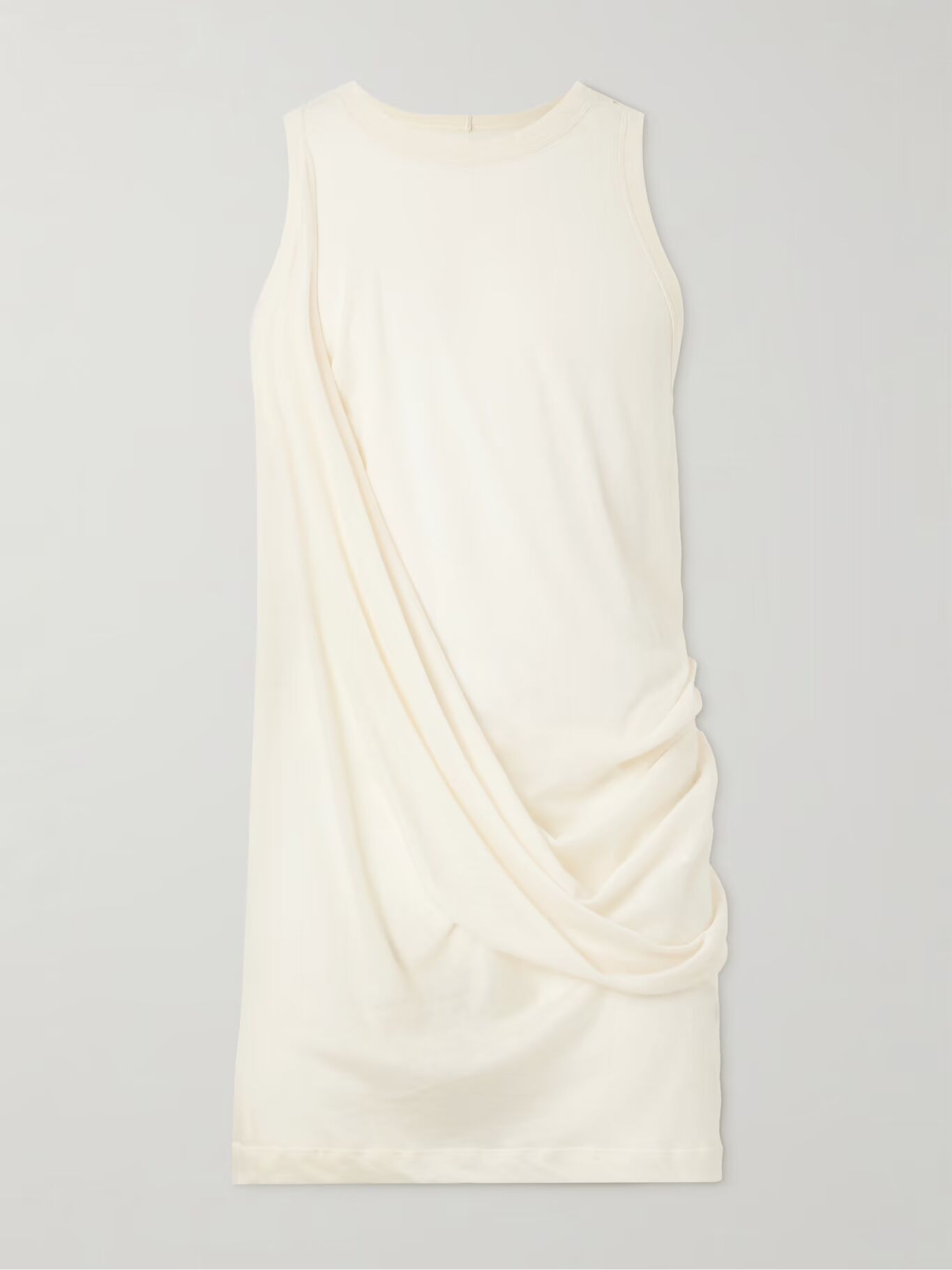 

Топ Anthem Draped из хлопкового джерси RICK OWENS, слоновая кость