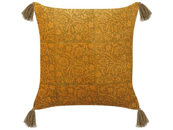 

Декоративная подушка Beliani RHEUM, 45x45x45 см цвет senfgelb/gelb