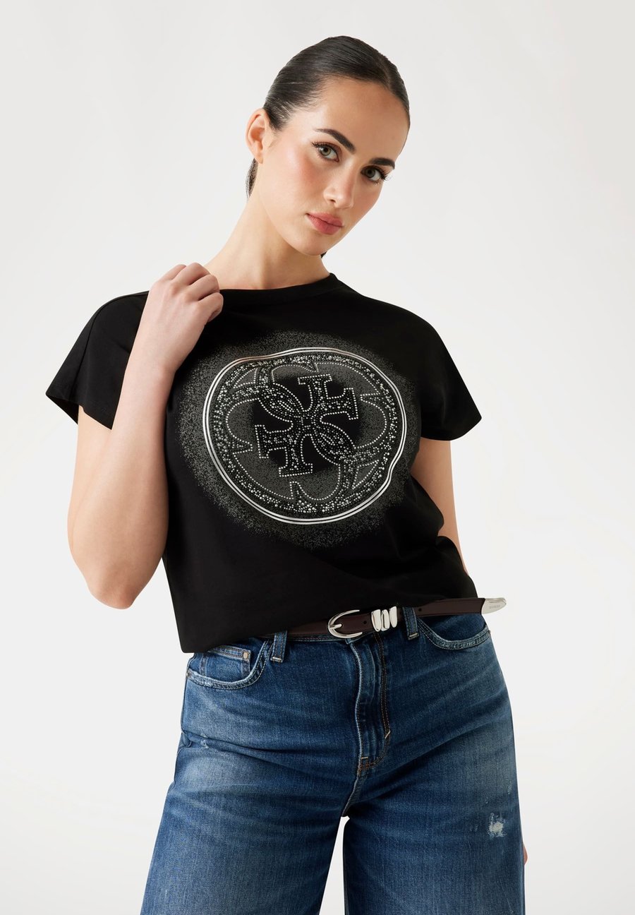 

Футболка Guess LOGO, Schwarz/Black, Черный, Футболка Guess LOGO, Schwarz/Black