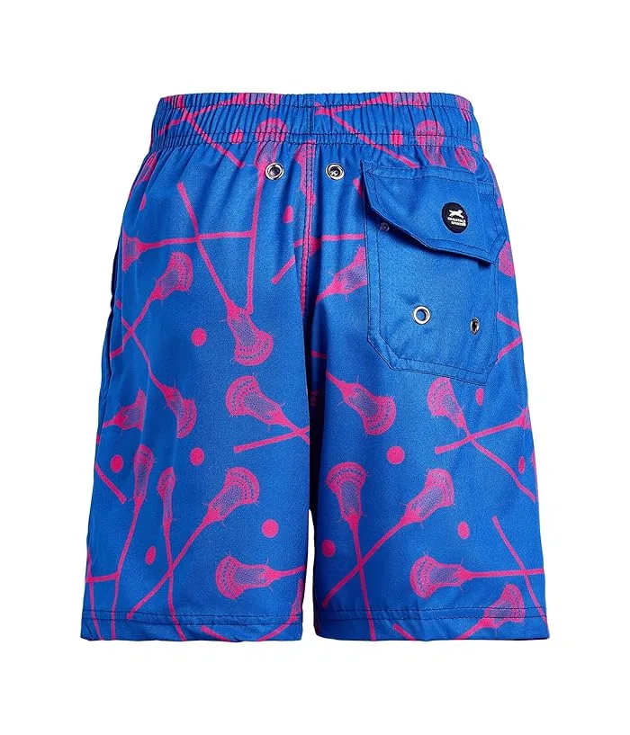Плавки для мальчиков с принтом лакросс Guys Lacrosse Swim Trunks ChalkTalk SPORTS, Multicolor — фото 2