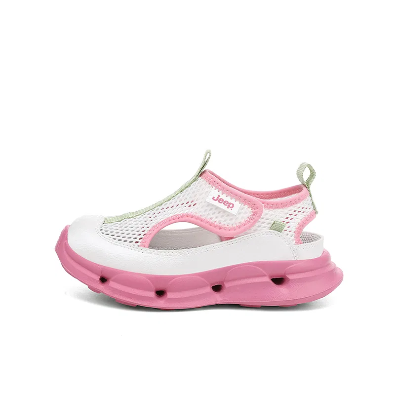 Сандалии детские водонепроницаемые Jeep Slip Resistant Ivory White/Rose Pink